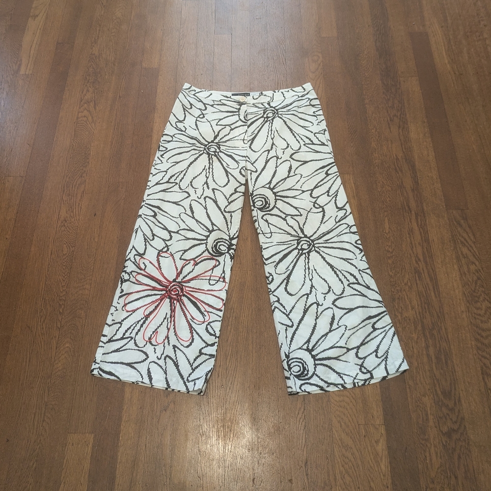 Vintage SportMax (Max Mara) summer pants, straight/wide leg, size 38 (XS)